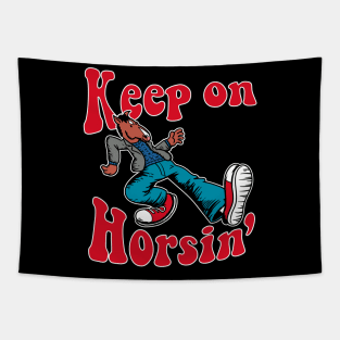 Keep on Horsin Tapestry