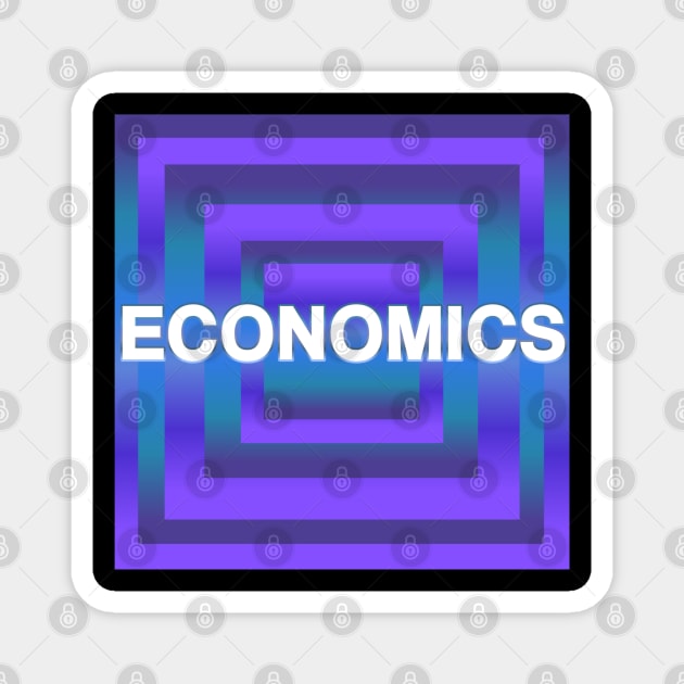 Economics Subject typographic designed Magnet by Blueberry Pie 