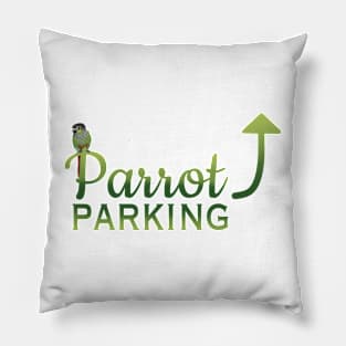 Parrot Parking - Green  Cheek Conure Pillow