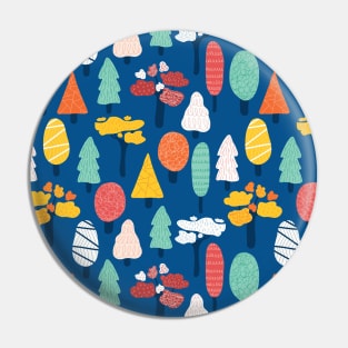 Colorful Trees Pin