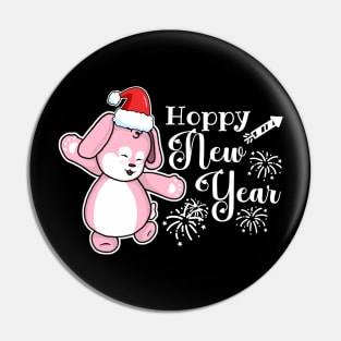 Hoppy New Year Pin