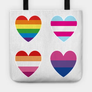 LGBT | Gay Lesbian Bisexual Transgender Pride Hearts Tote