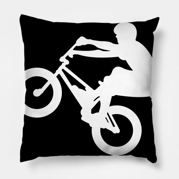 bicyle illustration Pillow by Spiderbig