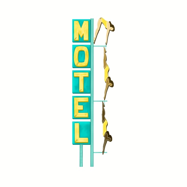 Motel diving girls sign by jenblove