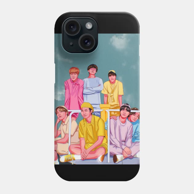 BTS Artwork Phone Case by weekendillustrator