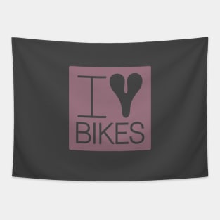 I Love Bikes Tapestry