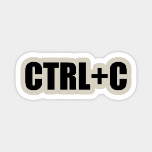 CTRL+C Command Design Gift for Code and  Program Developers Magnet