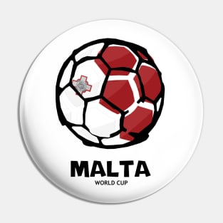 Malta Football Country Flag Pin