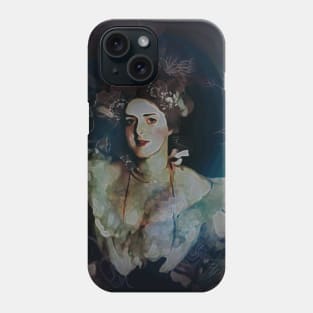 Aesthetics, darkness, gothic, romantic, moon, dark academia, love, romantic, statue, vintage, retro, artistic, artsy, classy, butterfly, flowers, floral Phone Case