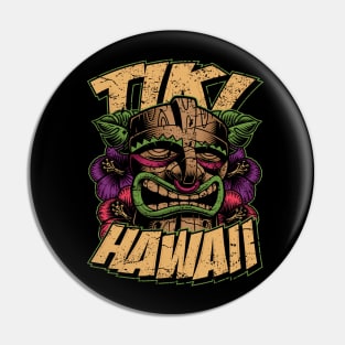 Hawaii Tiki Mask Pin