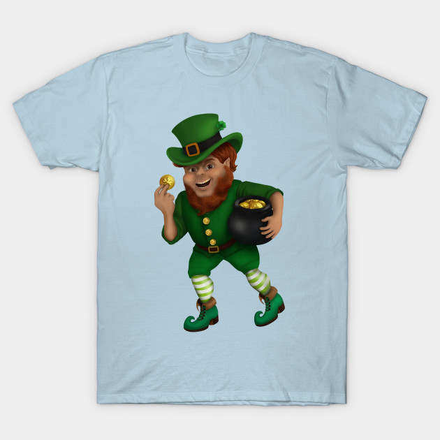 Discover St. Patrick s Day Lucky Leprechaun - Gold Coins - T-Shirt