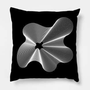 Spatial Sacred Mesh Vector Illustration Pillow