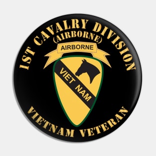 1st Cavalry Division - Airborne - Vietnam Veteran X 300 Pin