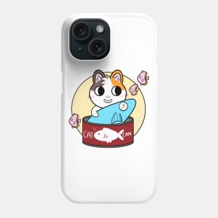 Cute Cat in a can Phone Case