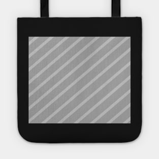 Diagonal lines - gray. Tote