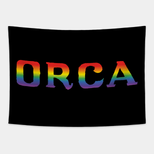 Jaws — Orca signage (rainbow effect) Tapestry