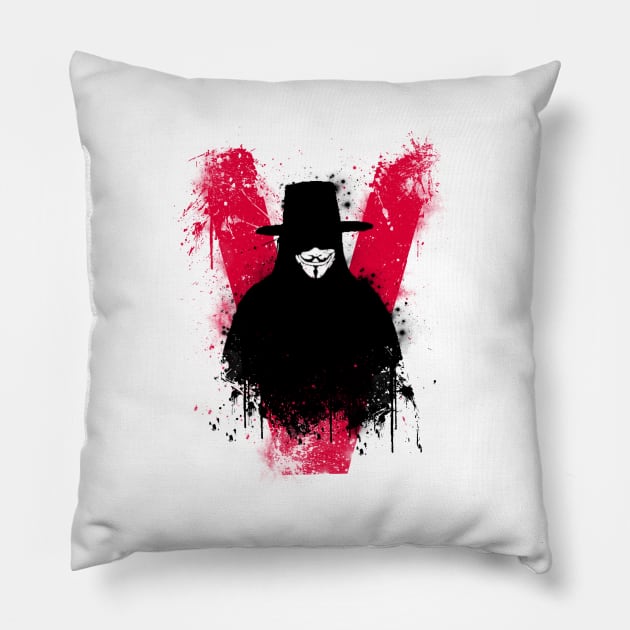 V for Vendetta Pillow by Genesis993