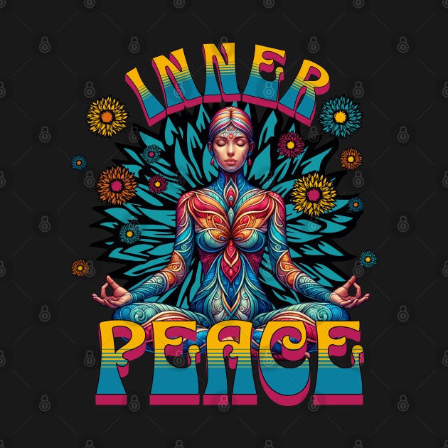 Inner Peace Meditation - Mandala Yoga by TayaDesign