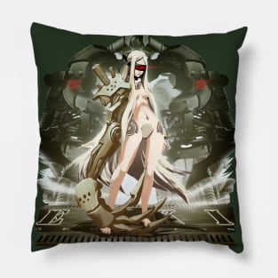 Red Horizon - Eva 1 Pillow