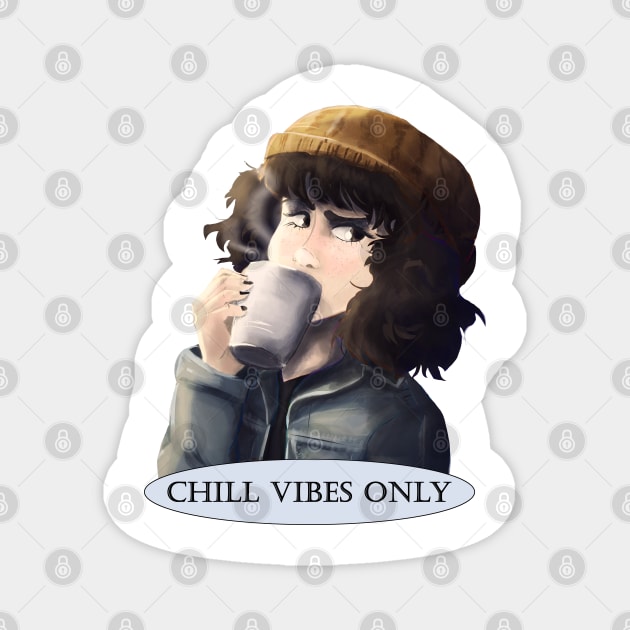 Chill Vibes Only Magnet by JuliaMaiDesigns