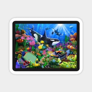 Orca's Tropical Reef Magnet