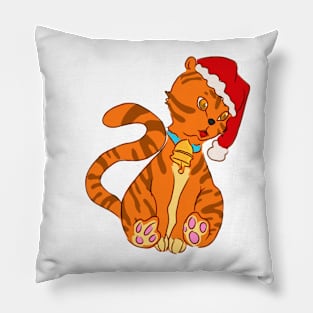 Christmas kitty Pillow