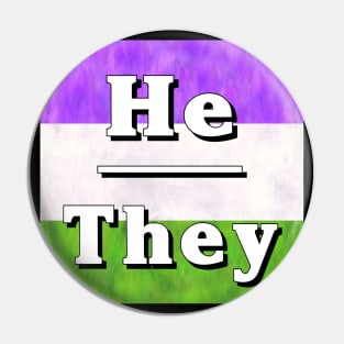 He-They Pronouns: Genderqueer Pin