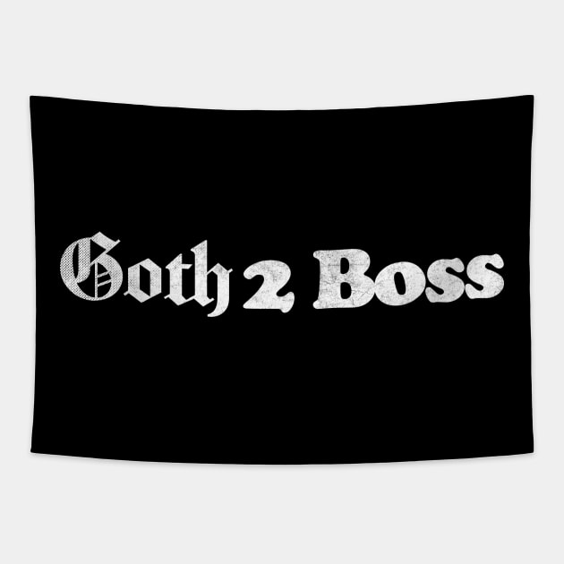 Goth 2 Boss ////// IT Crowd Fan Design Tapestry by DankFutura