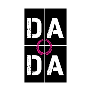 Dada Dad Life Dadlife Fathers Day Gift Cool Trendy pink T-Shirt