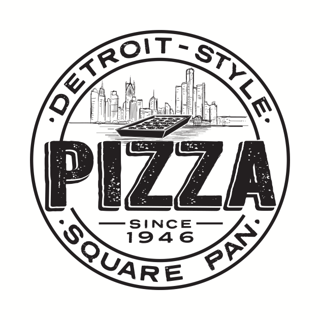 Detroit Style Pizza logo by JDawnInk