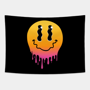 Drippy Melting Face Tapestry