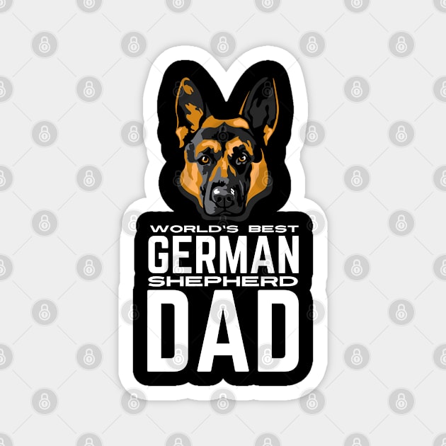 World's Best German Shepherd Dad Magnet by Outfit Clothing