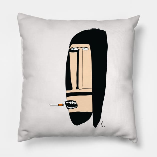 The Thinker Pillow by NoelLupa