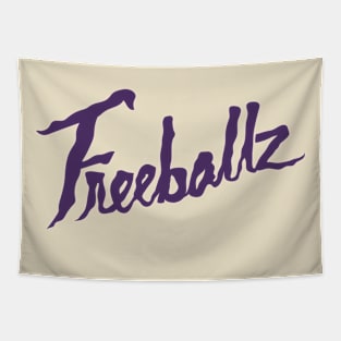 Freeballz Logo Purple Tapestry