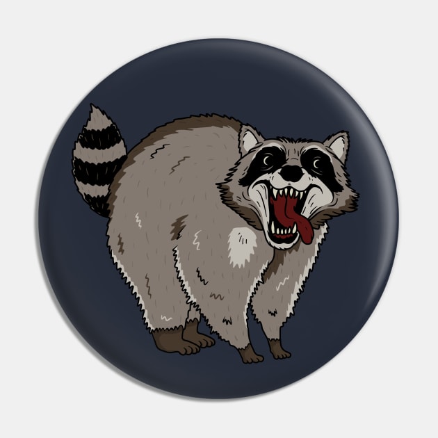 Raccoon Pin by valentinahramov