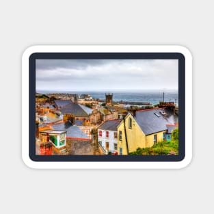 St Ives Bay From Above The Rooftops, Cornwall, UK Magnet