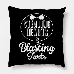 Stealing Hearts & Blasting Farts Pillow