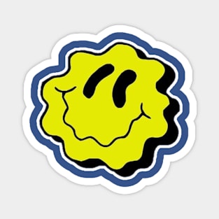 Abstract Smiley Magnet