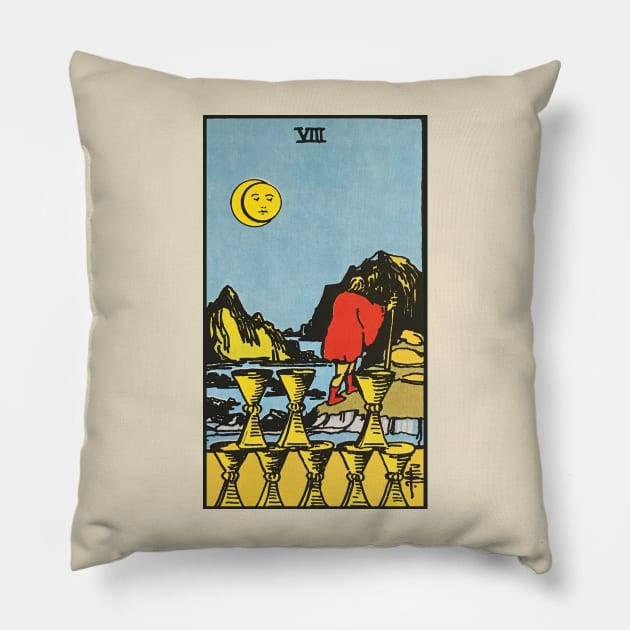 Eight of cups Pillow by Nate's World of Tees