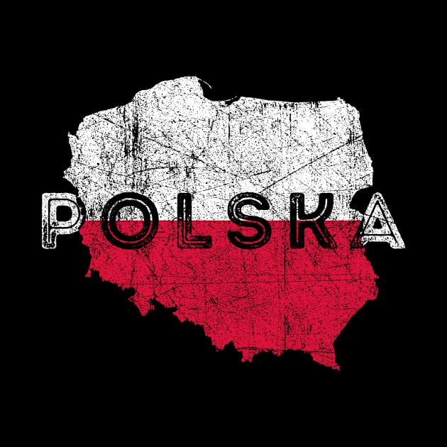 Polska Map and Poland Flag Souvenir by Family Heritage Gifts