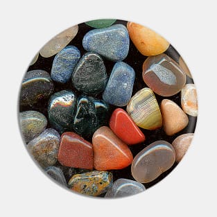 Assorted polished and shiny stones Pin
