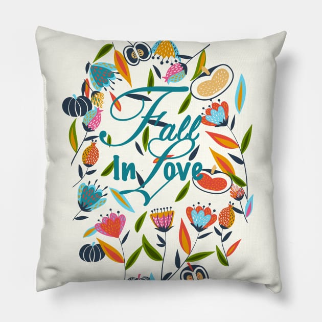 Fall in Love Pillow by Gingerlique