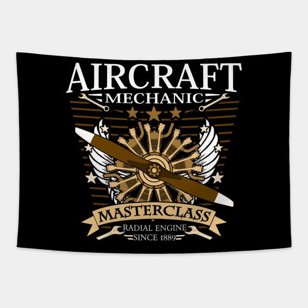 Screwdriver - Aircraft Mechatronics Engineer Radial Engine Mechanic Tapestry by amarth-drawing