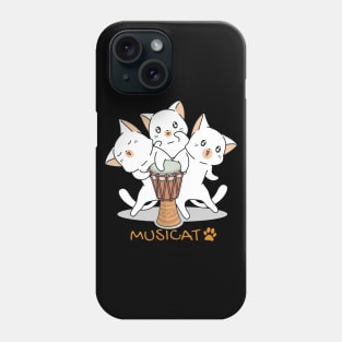 Musicat, cute cats singing trio Phone Case