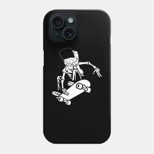 skateboarder - black and white design Phone Case