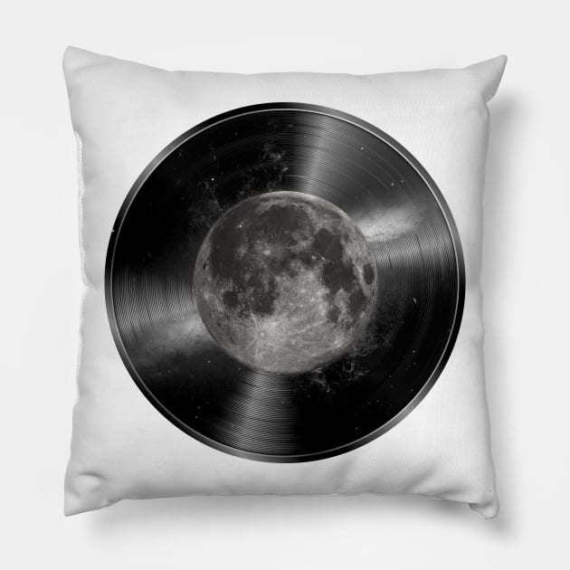 Moon Tunes Pillow by triggerleo