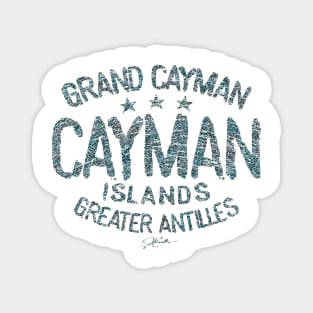 Grand Cayman, Cayman Islands, Rough Text Magnet