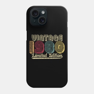 Vintage 1980 Limited Edition 40th Birthday Gift Phone Case