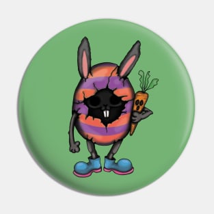 Easter creepy bunny Pin