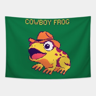 Cowboy Frog Tapestry